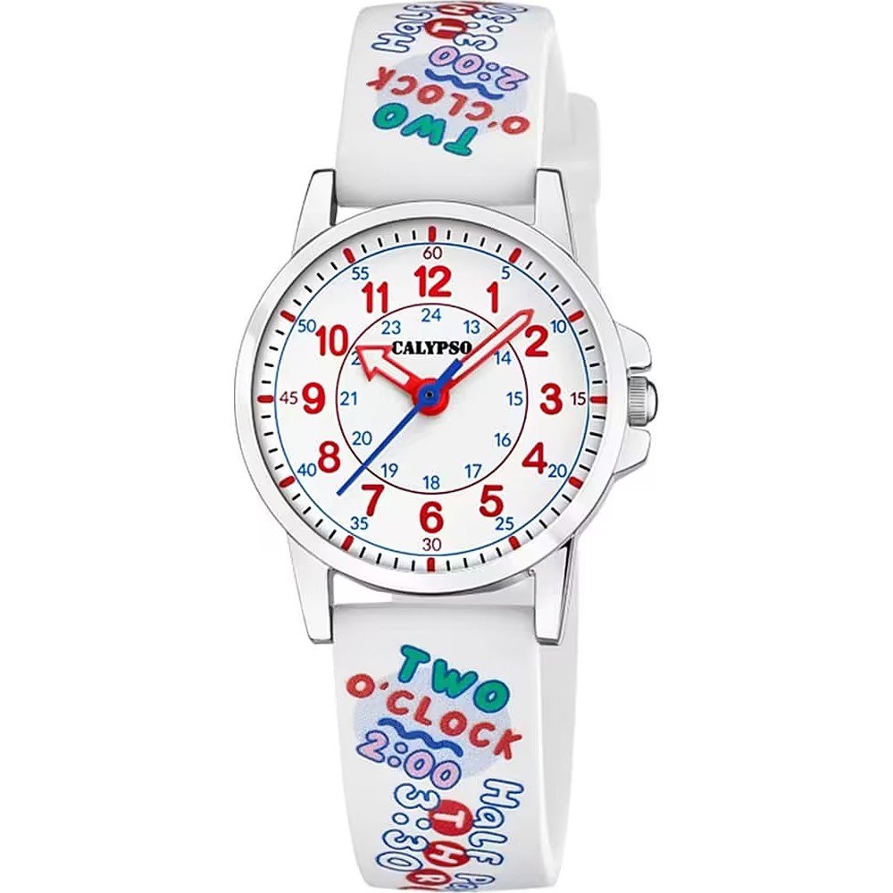 Calypso en color blanco K5677/1 reloj mujer o niña digital correa caucho