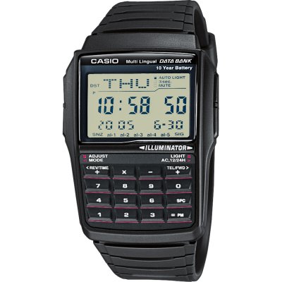 Reloj calculadora hombre Casio Vintage CA-500WEGG-1BEF Acero  ip.negro-W.Resist