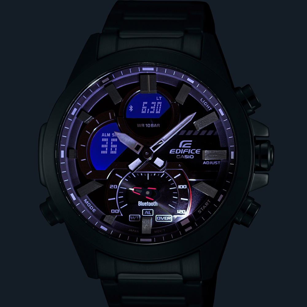 Reloj Casio Edifice, cronógrafo, hombre, Bluetooth ECB-950DB-1AEF