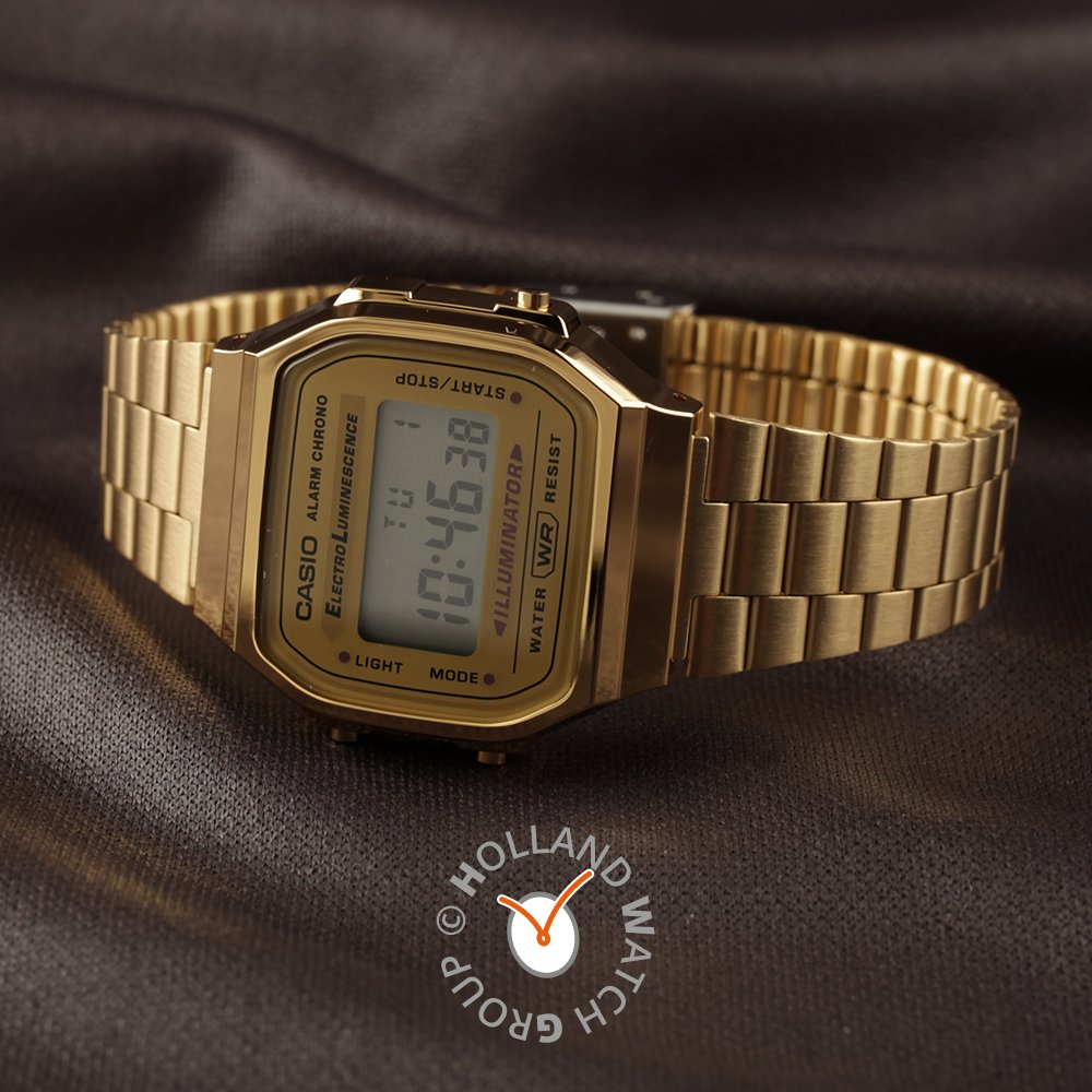 reloj casio retro vintage dorado A168WG-9EF