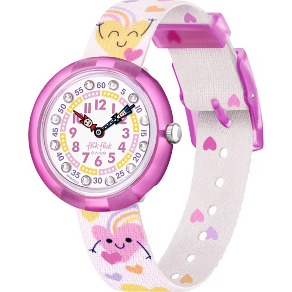 Reloj Flik Flak 3+ Story Time FBNP223 Bouncing Hearts