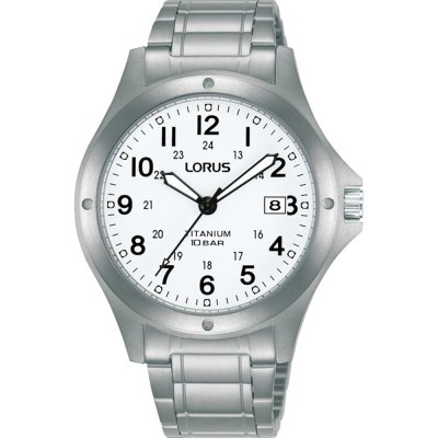 Lorus Reloj de cuarzo analógico para hombre deportivo con pulsera de  silicona RT387HX9, Negro -, Reloj de cuarzo