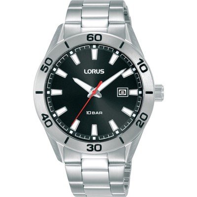 Lorus Sport Man Reloj analógico de cuarzo para hombre con pulsera de acero  inoxidable RXH01IX5 Plata, plateado, RXH01IX5