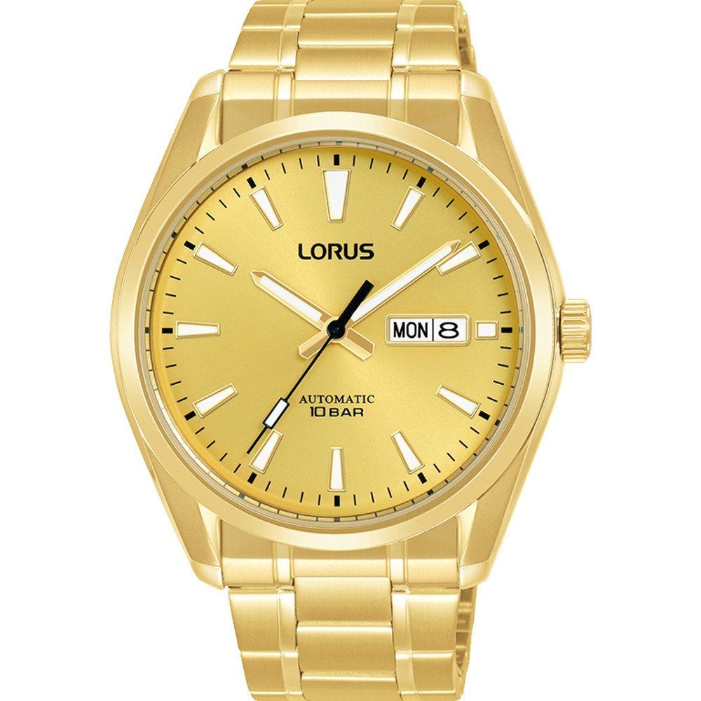 Reloj Lorus Classic para hombre Automatic Day Date Black Steel