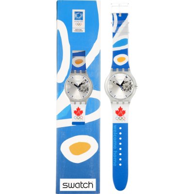 Reloj Swatch X-Large SUDK106F NOC Athens 2004 Canada