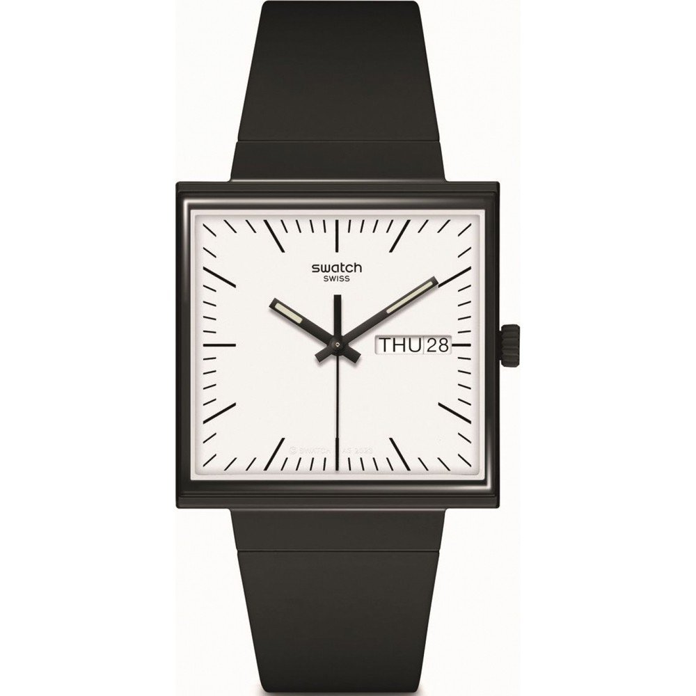 Reloj Swatch What If - Square SO34B700 What If... Black?