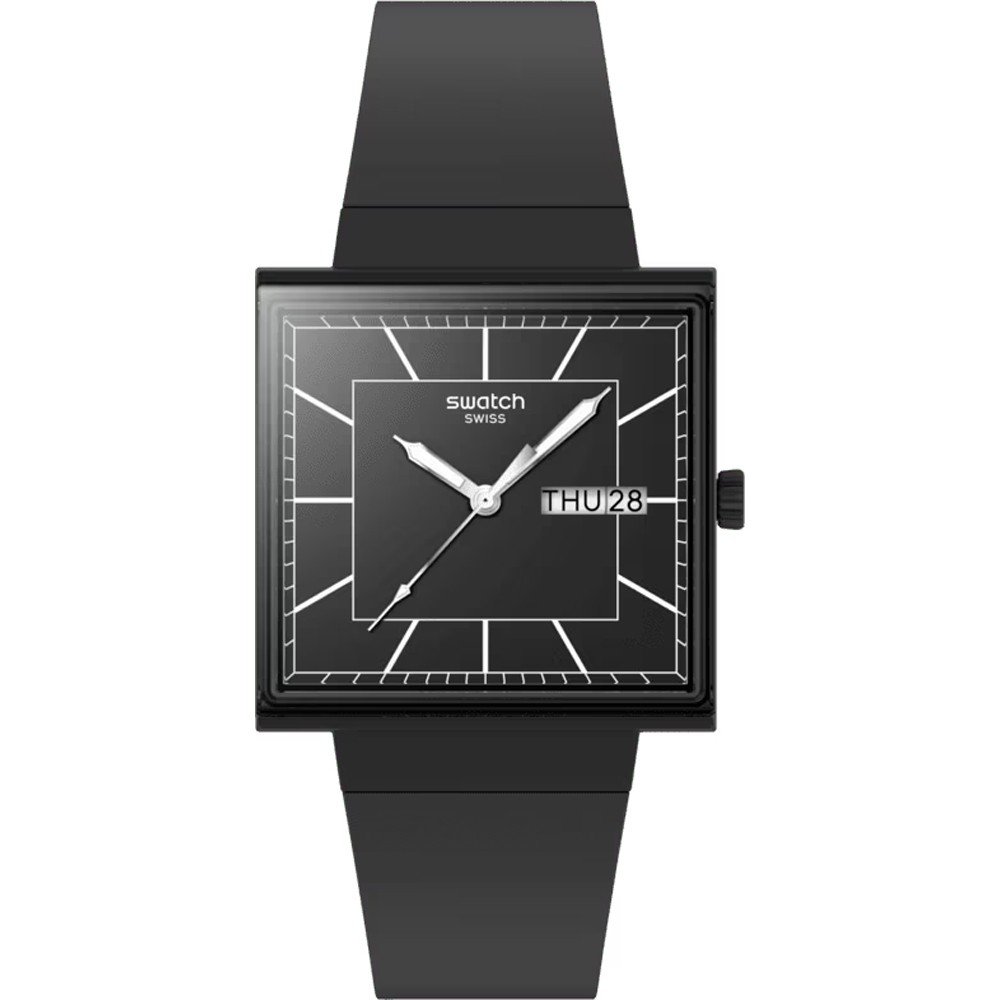 Reloj Swatch What If - Square SO34B701 What If... Blackagain?