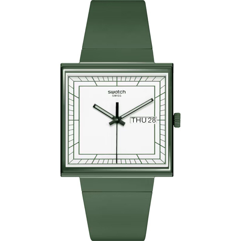 Reloj Swatch What If - Square SO34G700 What If... Green?