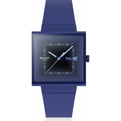 Reloj Swatch What If - Square SO34N700 Squarely Blacklight