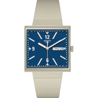 Swatch Reloj de Cuarzo Unisex Chemical Blue 45 mm : : Moda