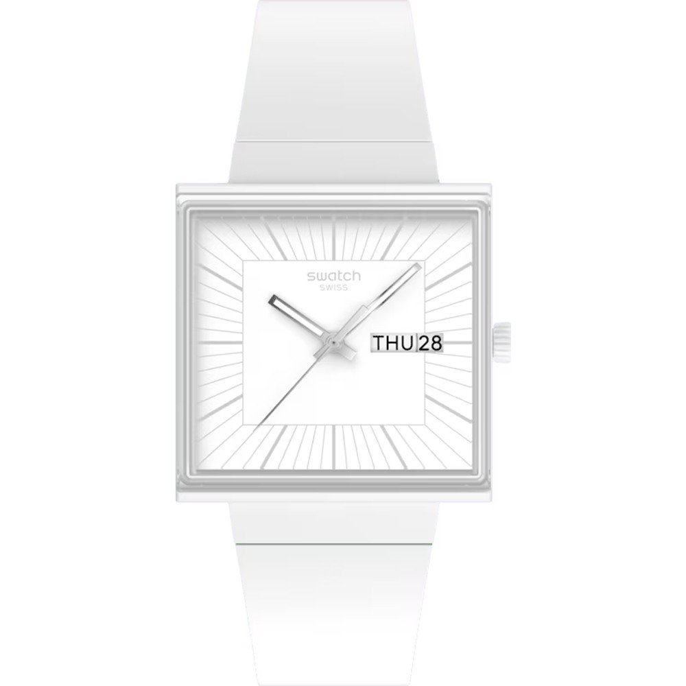 Reloj Swatch What If - Square SO34W700 What If... Allwhite?