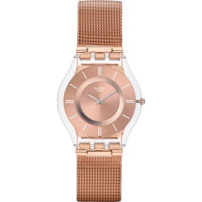 Reloj Swatch Mujer Plateado Rose Full Silver Jacket Yss327m