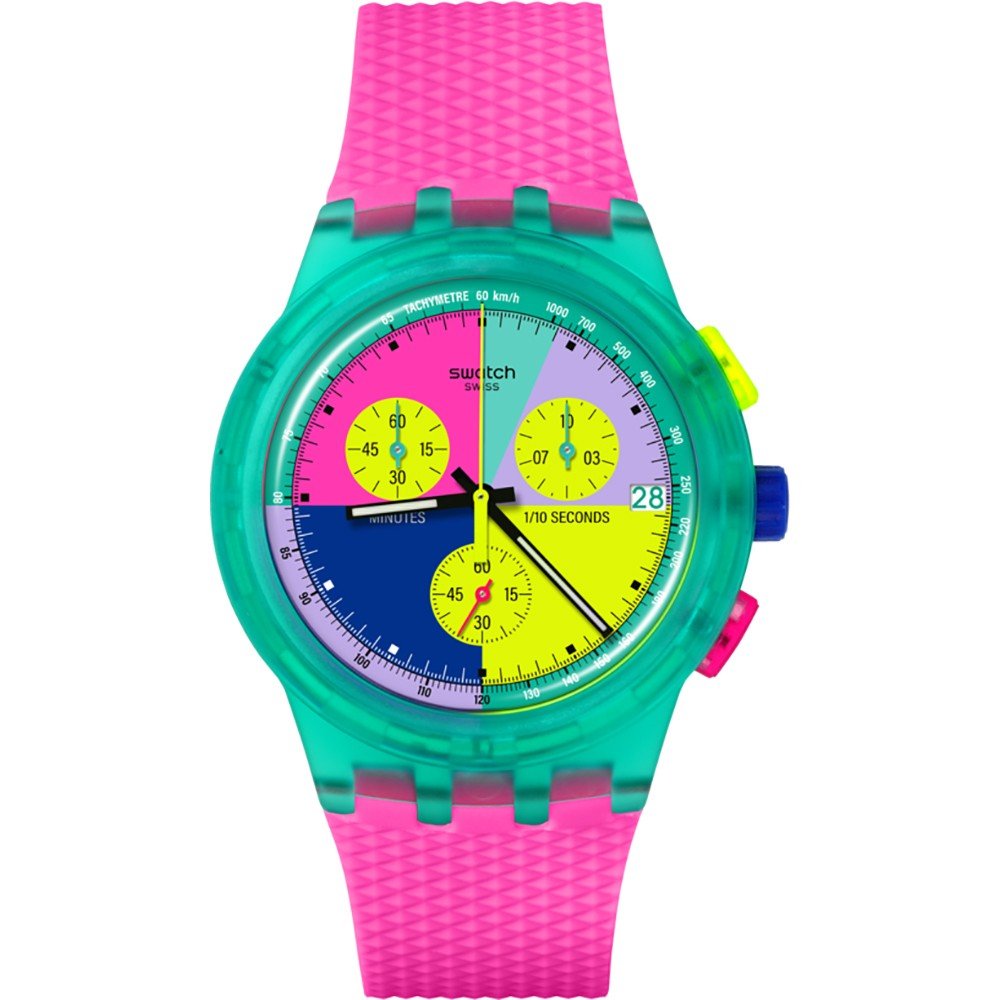 Reloj Swatch New Chrono Plastic SUSG408 Swatch Neon Flash Arrow