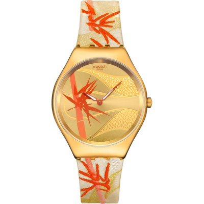 Reloj Swatch Skin Irony SYXZ105 Golden red bamboo