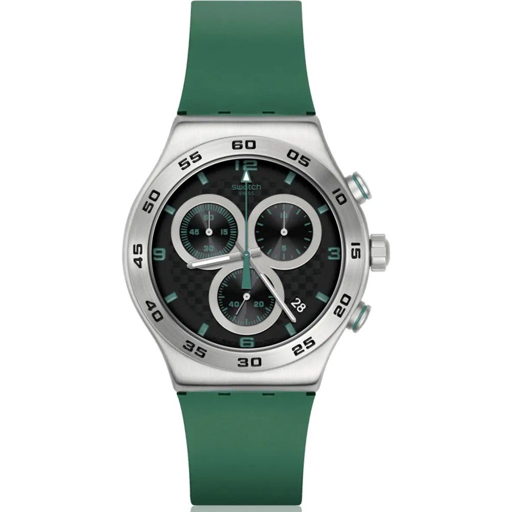 Reloj Swatch Irony - Chrono New YVS525 Crimson Carbonic Green